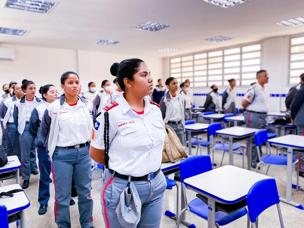 33 escolas estaduais serão transformadas em escolas cívico-militares, a partir deste ano letivo, em MT — Foto: Seduc - MT